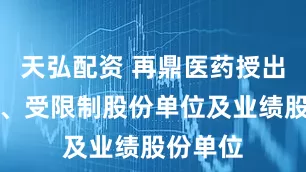 天弘配资 再鼎医药授出购股权、受限制股份单位及业绩股份单位